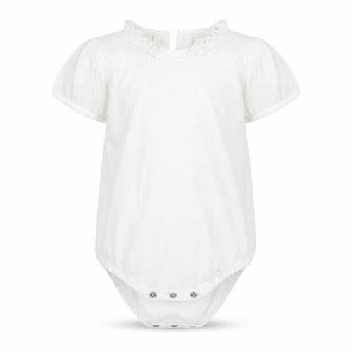 Matalan Girls White   Babygrow One-Piece Size 9-12 Months