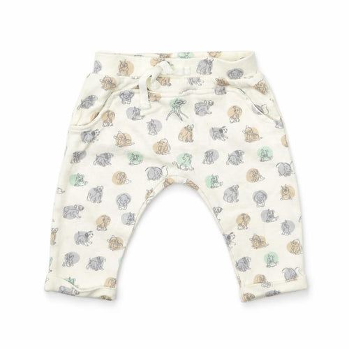George Baby Beige Animal Print  Jogger Trousers Size 3-6 Months  - Lion king