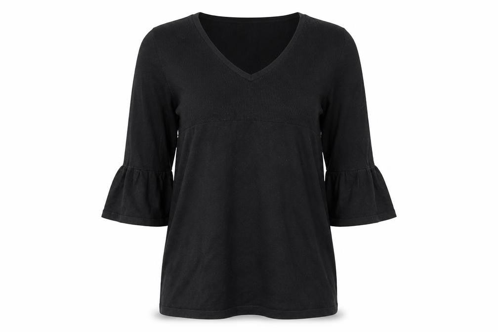 Front view of Asda George women’s black jumper, size UK 8