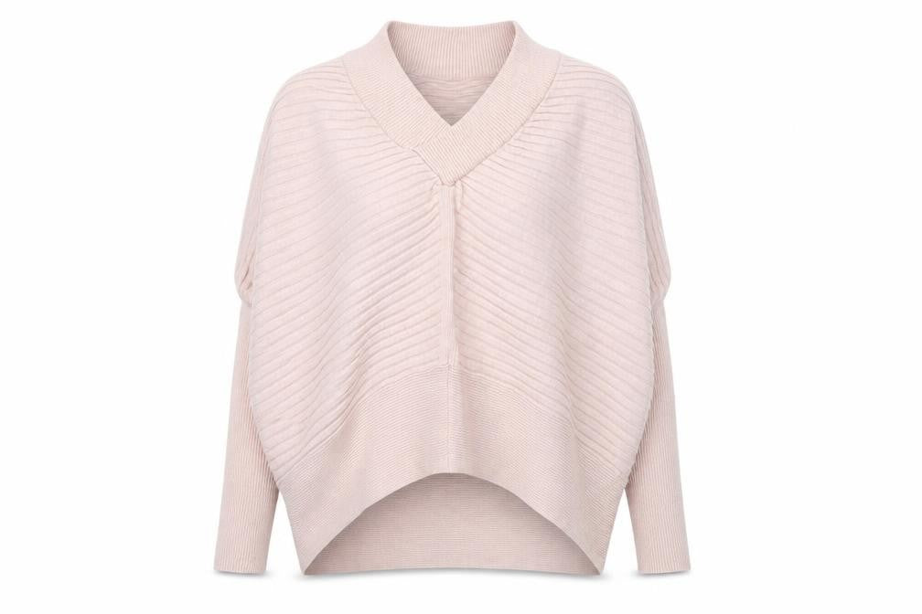 Front view of River Island women’s pink jumper, size XS