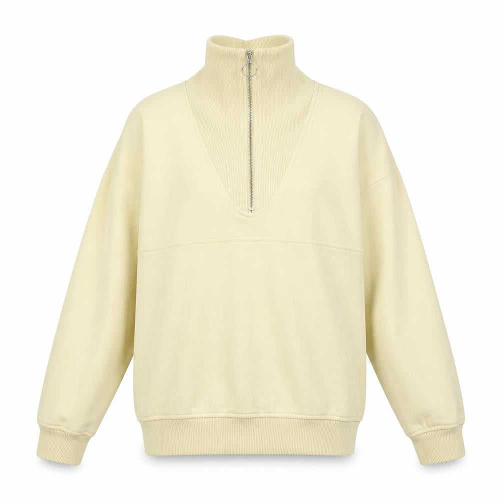 Front view of F&F women’s ivory jumper, size UK 10
