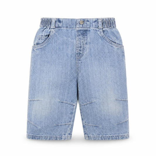 Front view of George girls’ blue capri jeans, size 6-9, months