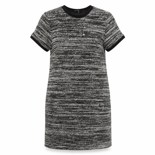 New Look Womens Grey Striped  T-Shirt Dress  Size 6