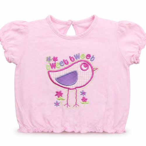 F&F Girls Pink   Basic T-Shirt Size 12-18 Months