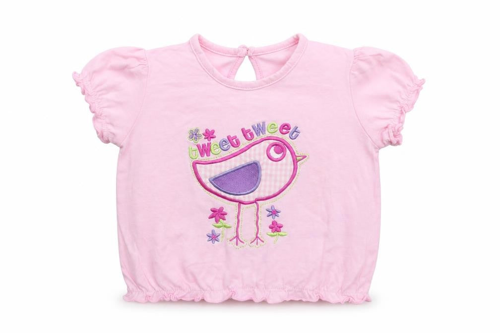 F&F Girls Pink   Basic T-Shirt Size 12-18 Months