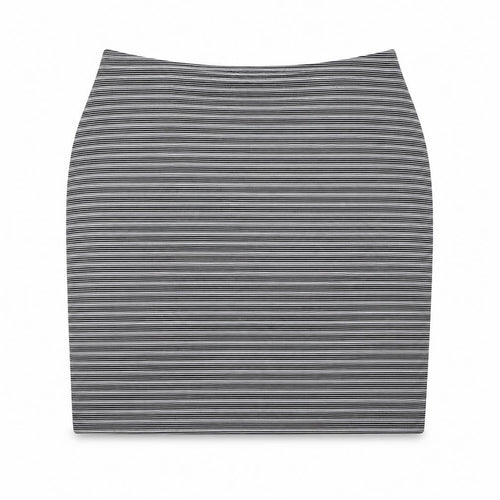 inocence Womens Grey Striped  Bandage Skirt Size 12