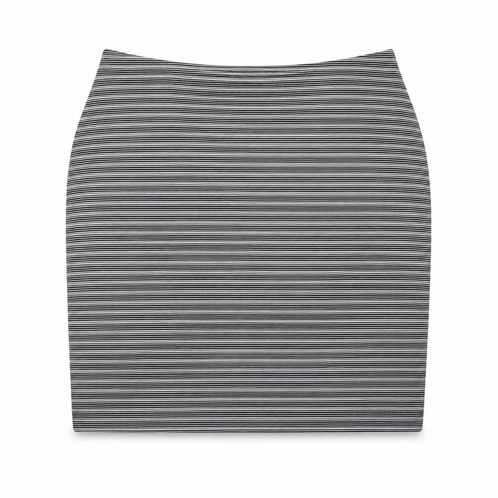 inocence Womens Grey Striped  Bandage Skirt Size 12