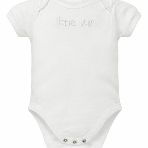 F&F Baby White   Babygrow One-Piece Size 6-9 Months  - Little Star