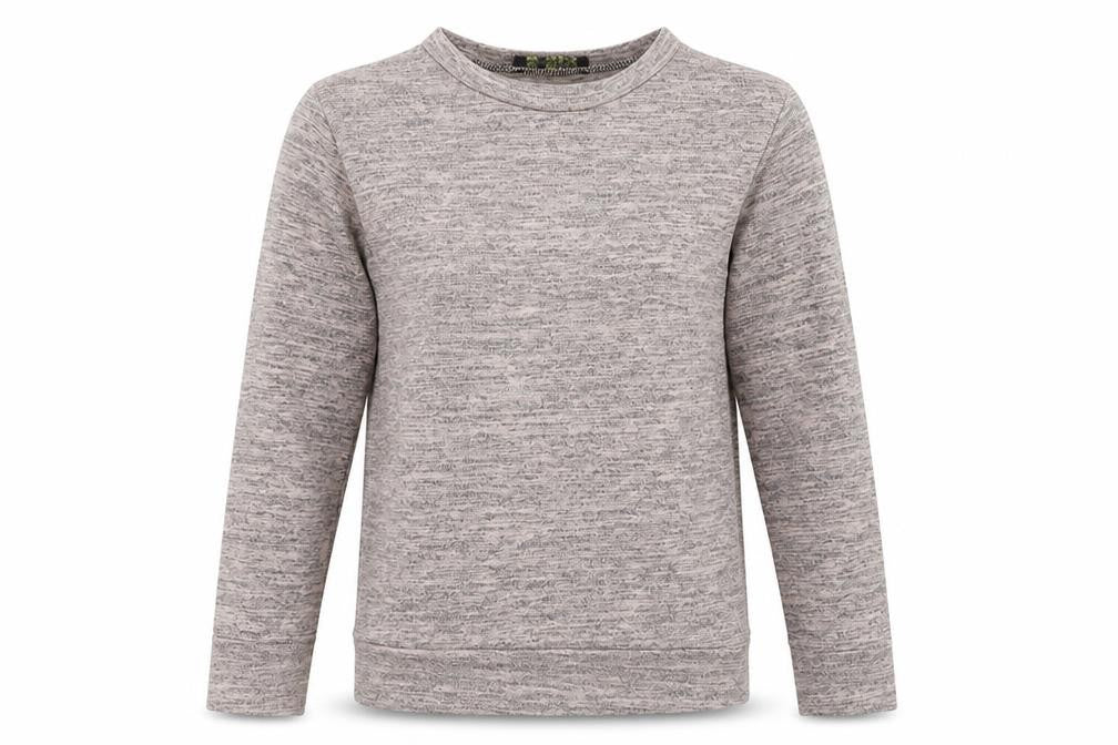 Front view of QED London women’s beige jumper, size M