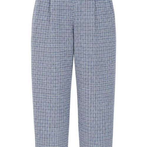 Berketex Womens Blue Check  Trousers  Size 14 L27 in