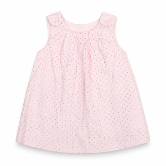 Front view of Mothercare girls’ pink corduroy a-line, size 3-6, months