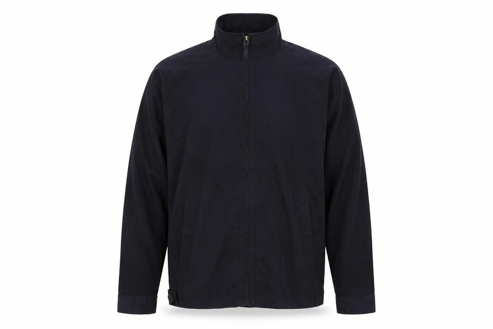 Front view of Red Herring men’s blue jacket, size S