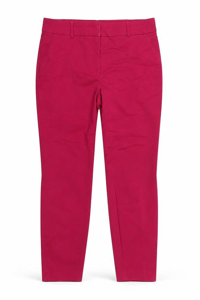 Front view of Papaya women’s pink trousers, 26-inch leg