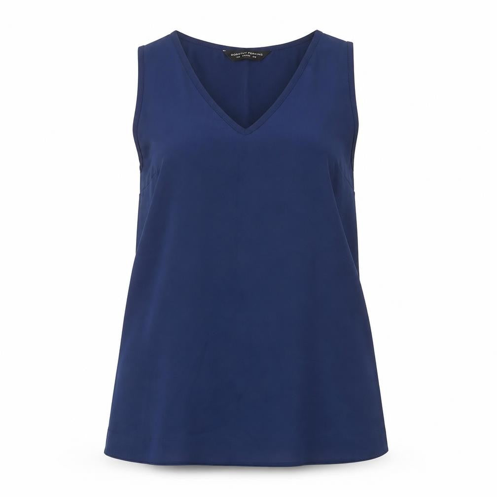 Dorothy Perkins Womens Blue   Basic Blouse Size 8