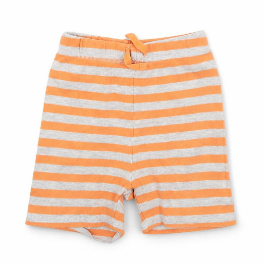 Front view of George Baby Grey Striped sweatpants, size 12-18, Months
