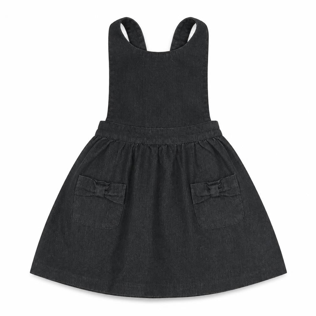Next School Girls Grey   Pinafore/Dungaree Dress  Size 3 Years