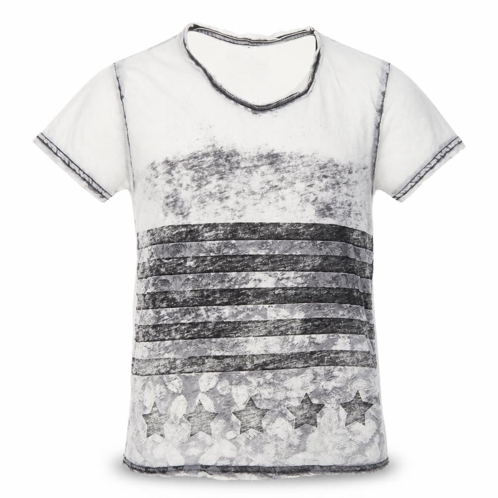 Front view of Pimark boys’ white basic t-shirt, size 10-11, years