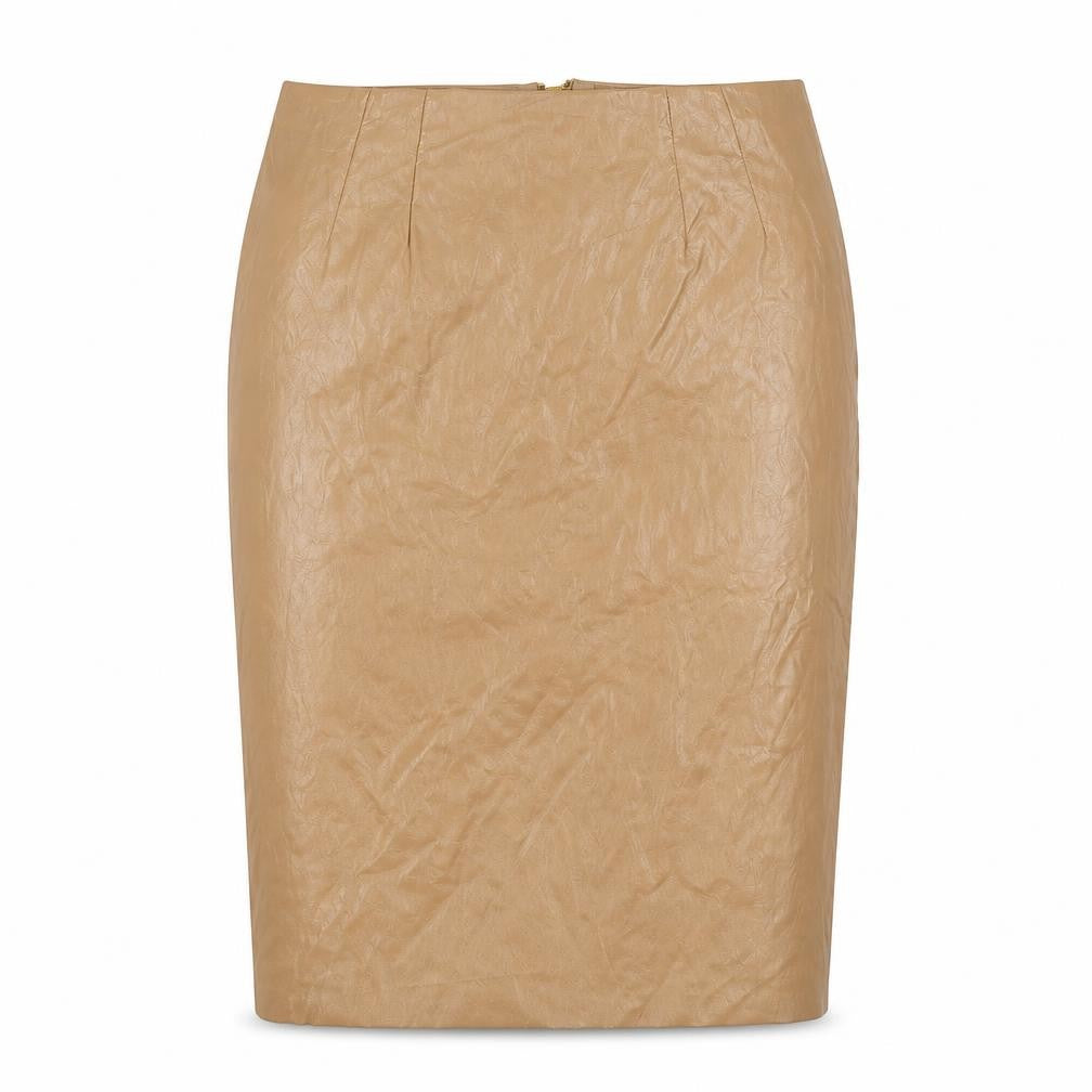 Topshop Womens Beige   Straight & Pencil Skirt Size 10