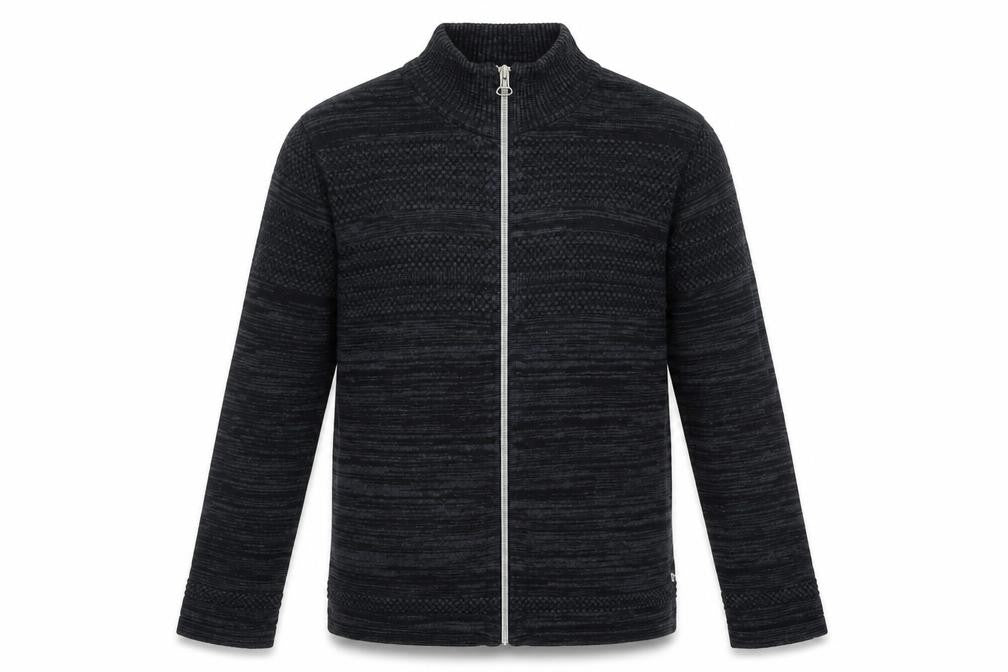 Front view of Kronstadt boys’ green full zip sweatshirt, size 12-13, years