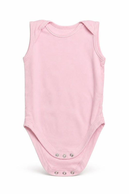 Front view of George girls’ pink unitard one-piece, size 9-12, months