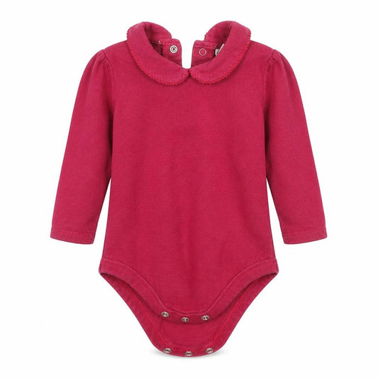 Front view of Tu girls’ purple unitard one-piece, size 6-9, months