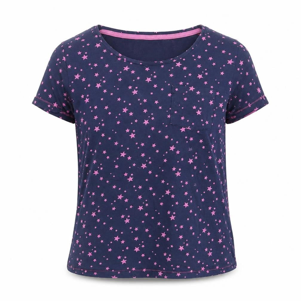 Front view of Next women’s multicoloured polka dot top pyjama top, size S