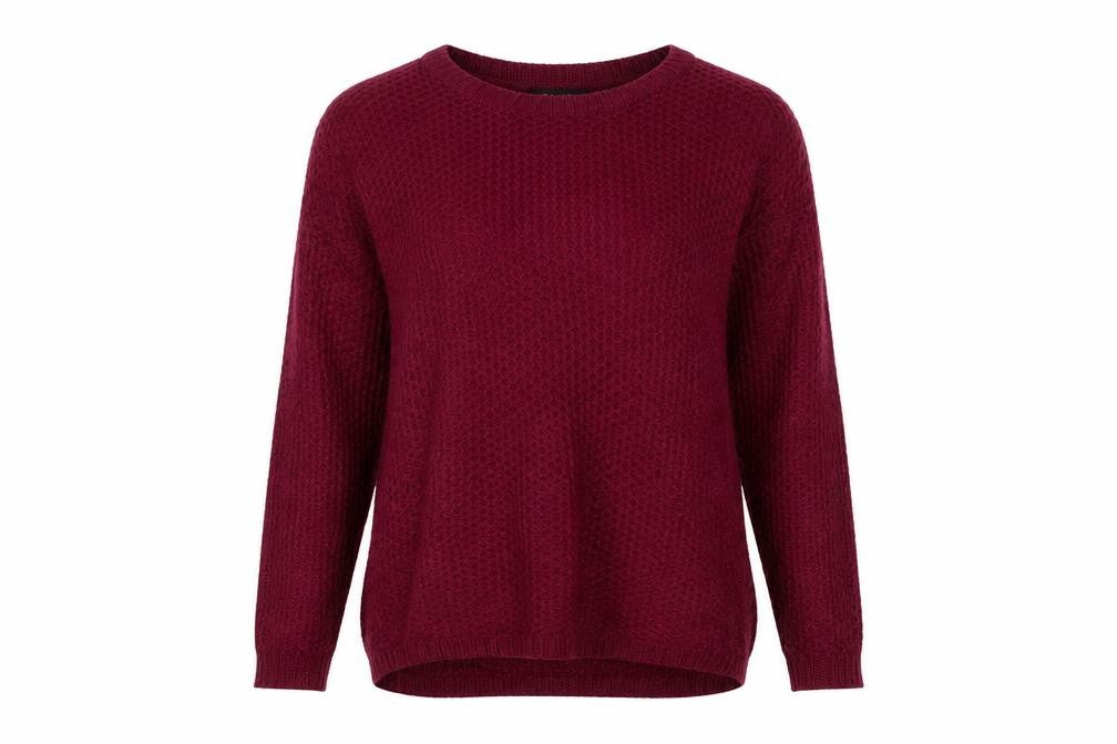 Front view of New Look women’s purple jumper, size UK 8