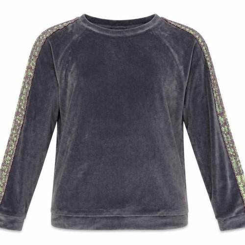 George Girls Grey   Pullover Sweatshirt Size 10-11 Years  - Sequin detail