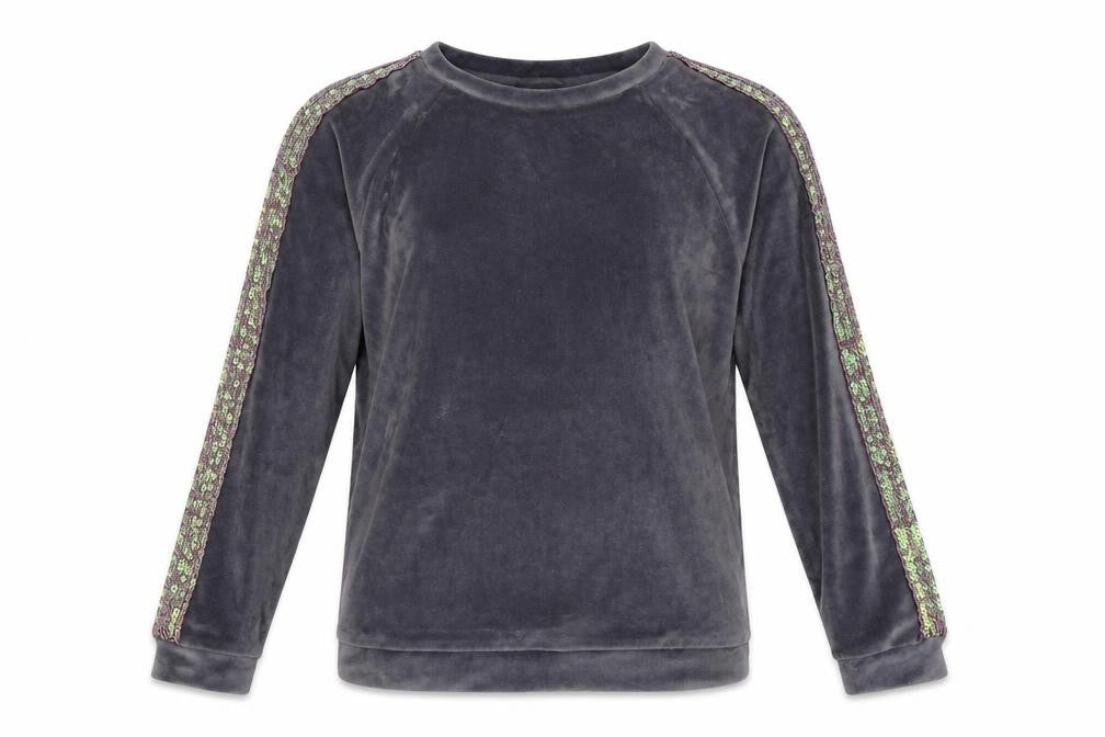 George Girls Grey   Pullover Sweatshirt Size 10-11 Years  - Sequin detail