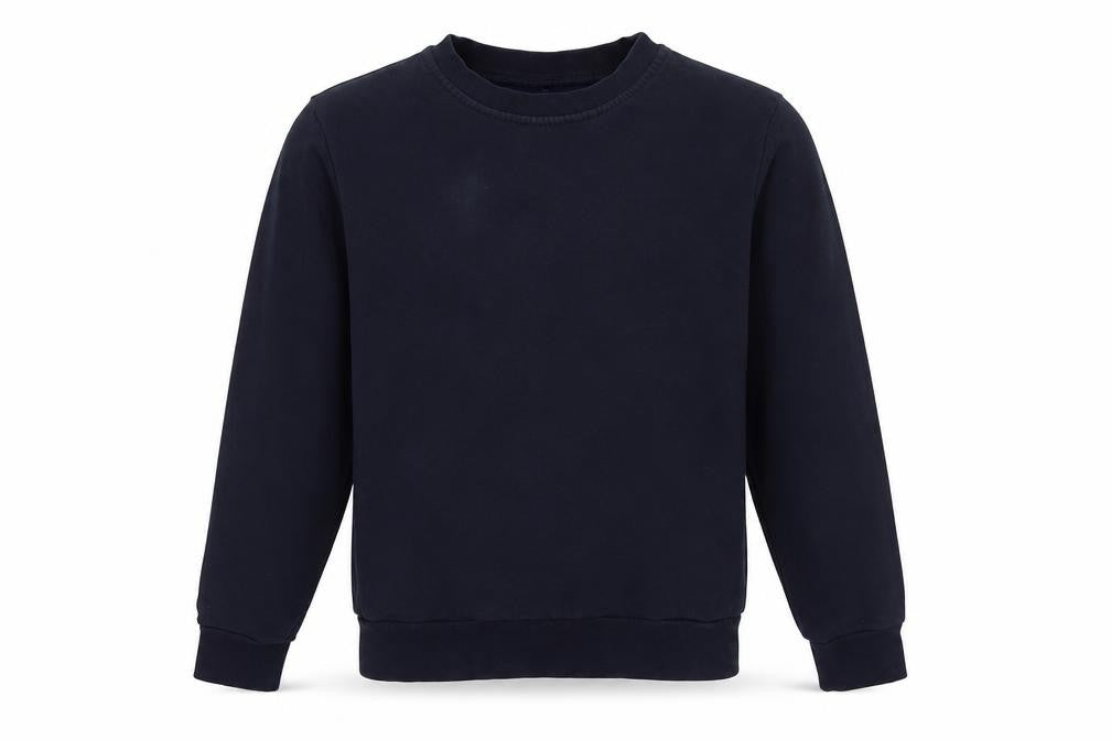 Front view of George boys’ blue pullover sweatshirt, size 8-9, years