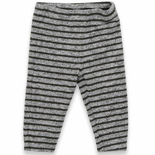 Fred & Flo Boys Grey Striped  Sweatpants Leggings Size 6-9 Months