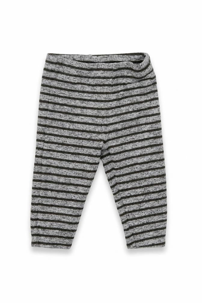 Fred & Flo Boys Grey Striped  Sweatpants Leggings Size 6-9 Months