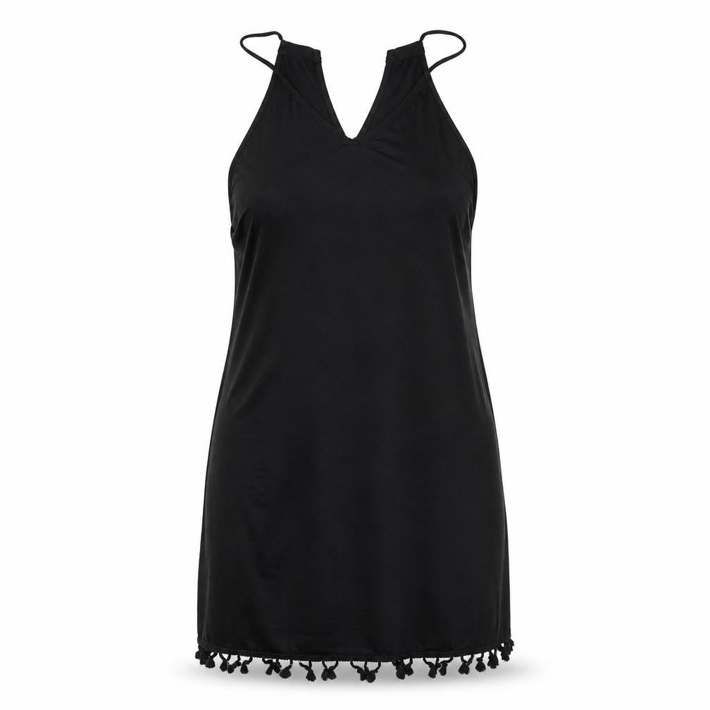 Front view of SHEIN women’s black bodycon, size S