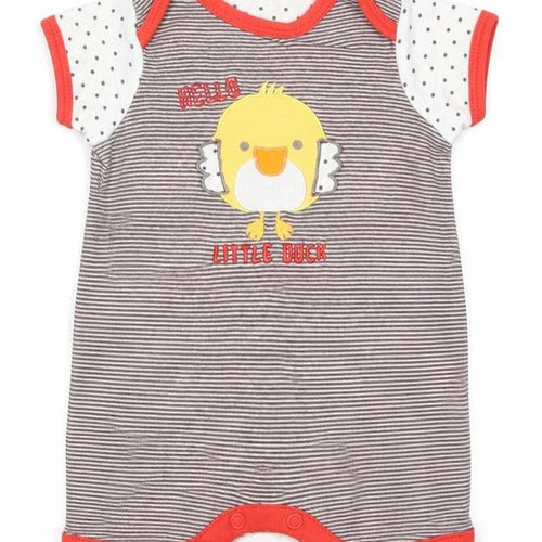 Mothercare Baby Brown Striped  Babygrow One-Piece Size Newborn  - Hello Little Duck