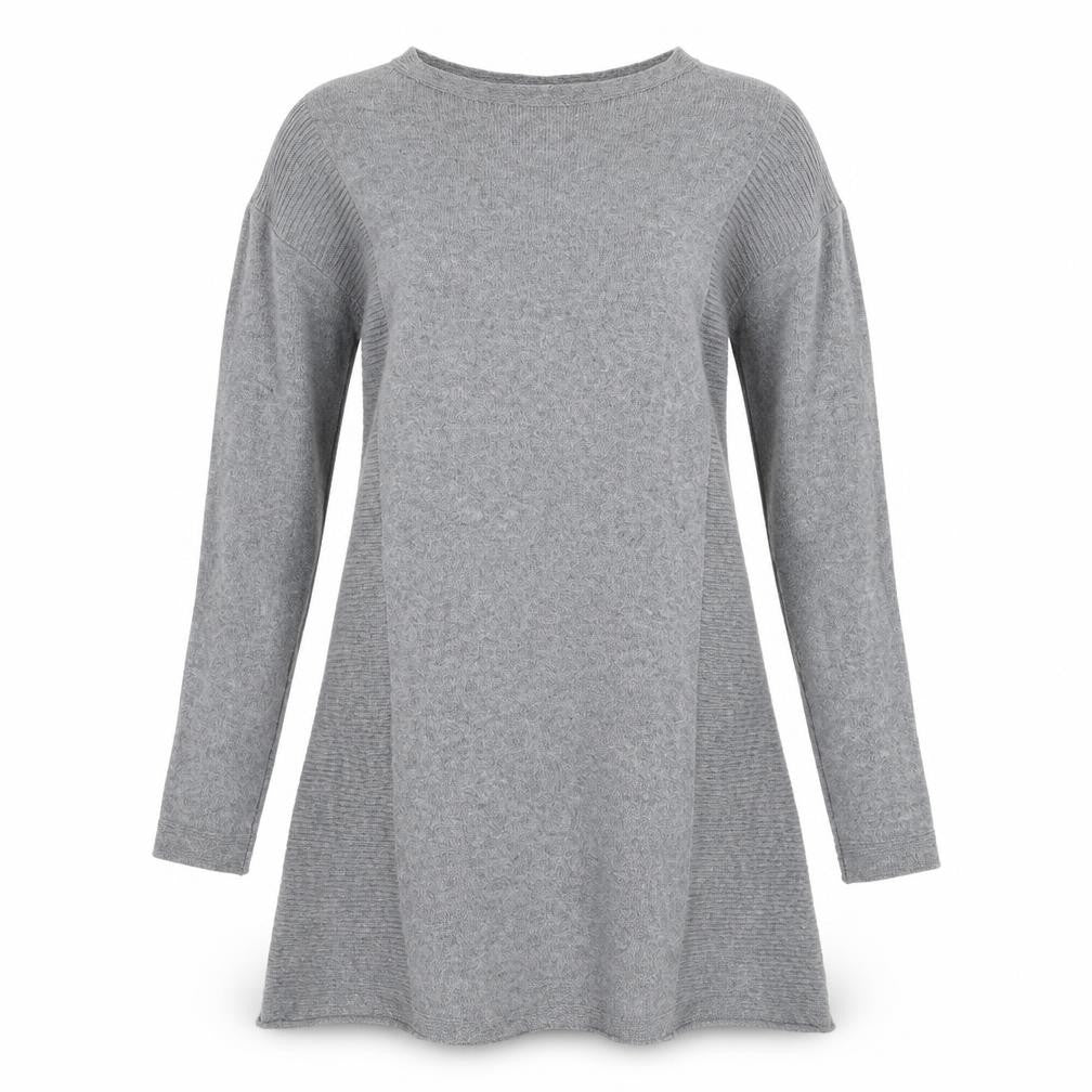 Front view of M&V women’s grey jumper, size S