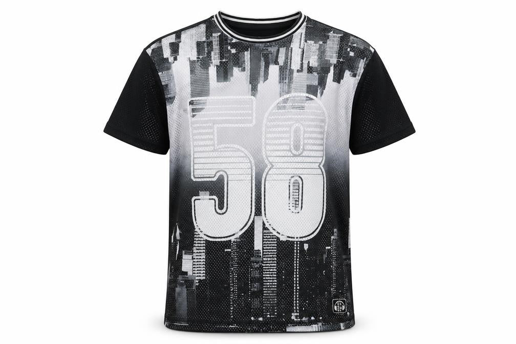Front view of F&F boys’ black basic t-shirt, size 7-8, years