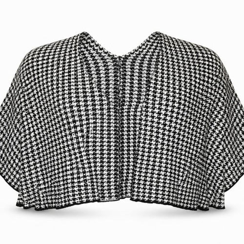 Intuition Womens Black Houndstooth Knit Cardigan Jumper Size S