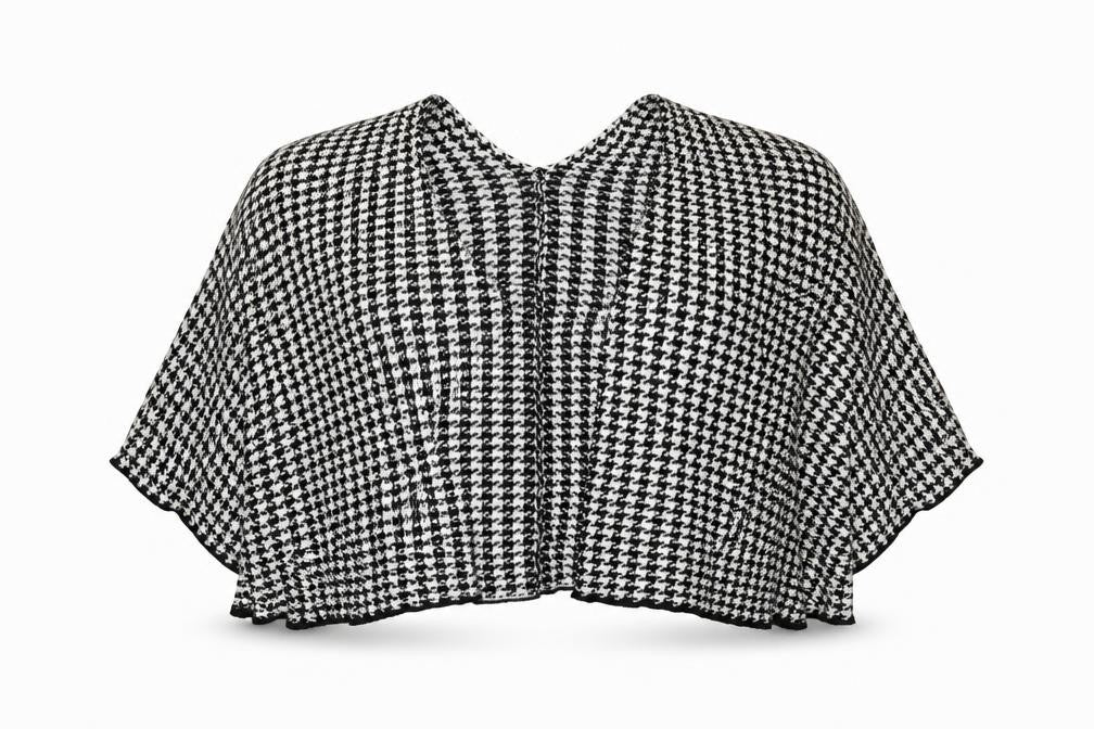 Intuition Womens Black Houndstooth Knit Cardigan Jumper Size S