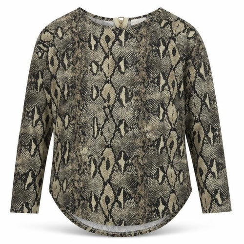 Apricot Womens Brown Animal Print Knit Pullover Jumper Size S