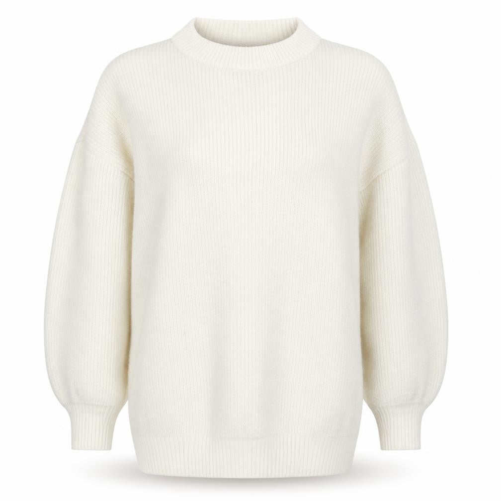 Front view of Divided women’s white knit jumper, size L