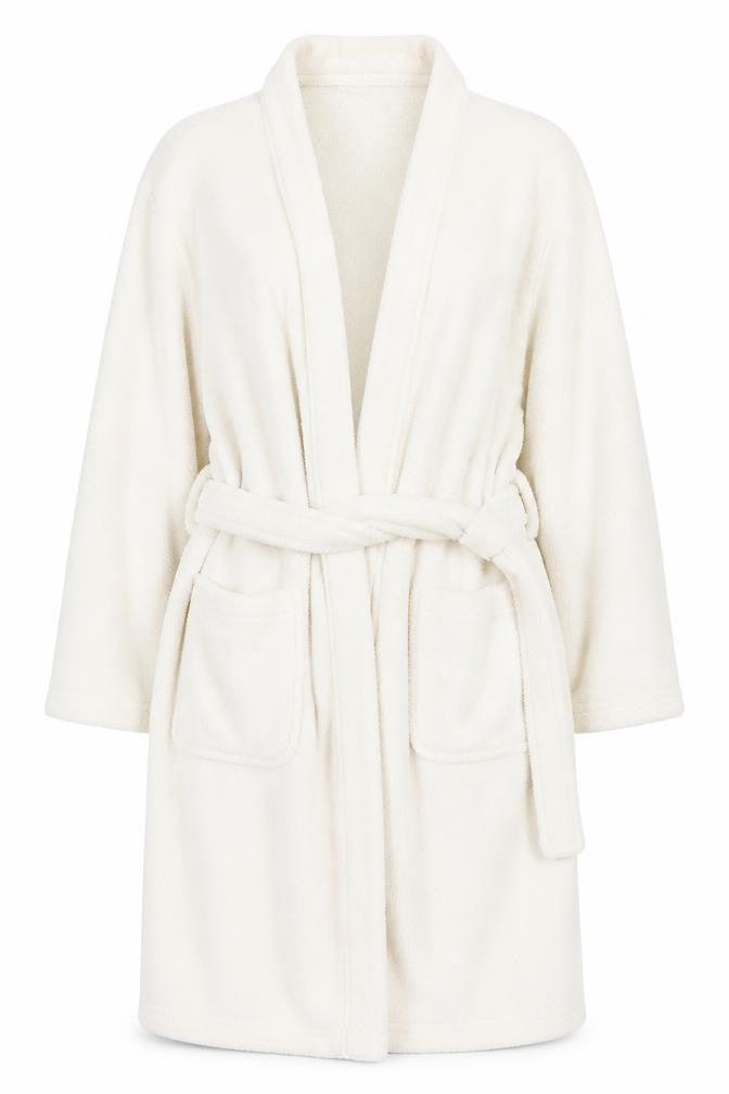 Front view of Preworn women’s white cami gown, size S