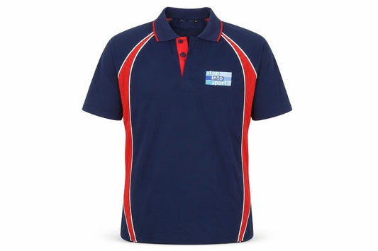 Front view of Munshini men’s blue basic t-shirt, size M