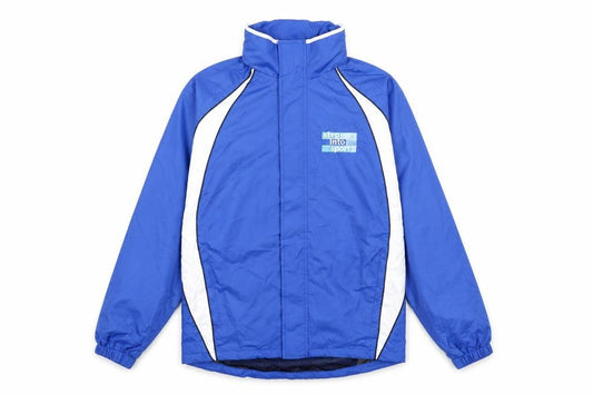 Front view of Munshini men’s blue rain coat coat, size S, - sports leader