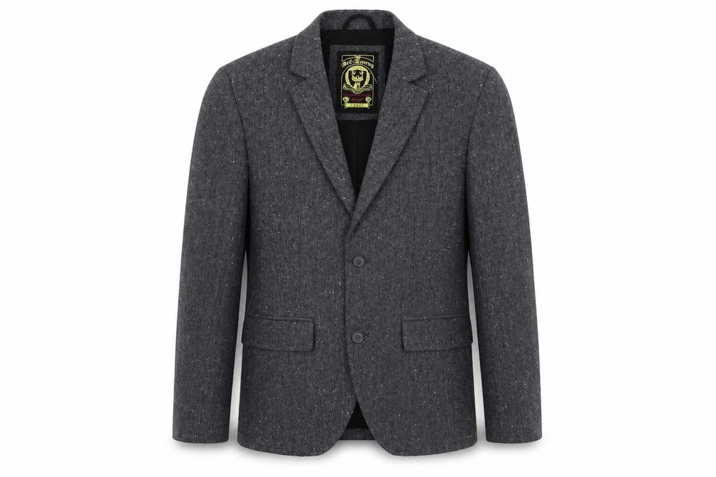 Front view of Red Herring men’s grey jacket blazer, size L