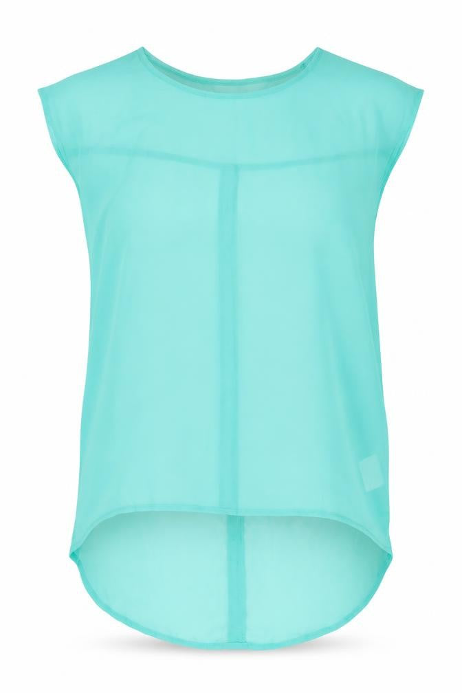 Front view of VILA women’s green basic blouse, size M