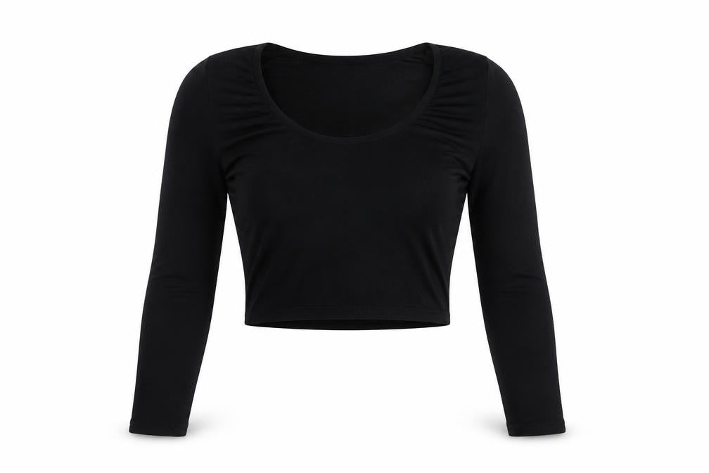 Front view of Boohoo women’s blue basic blouse, size UK 8