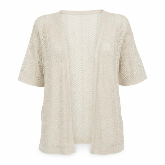 Front view of Next women’s ivory cardigan jumper, size UK 12