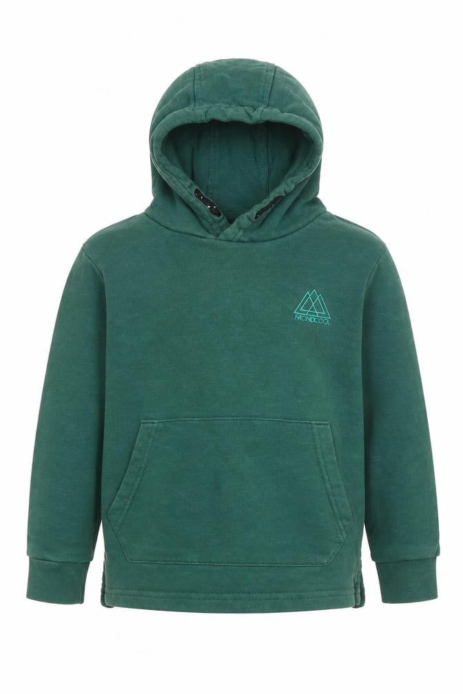 Front view of George boys’ green pullover hoodie, size 4, years