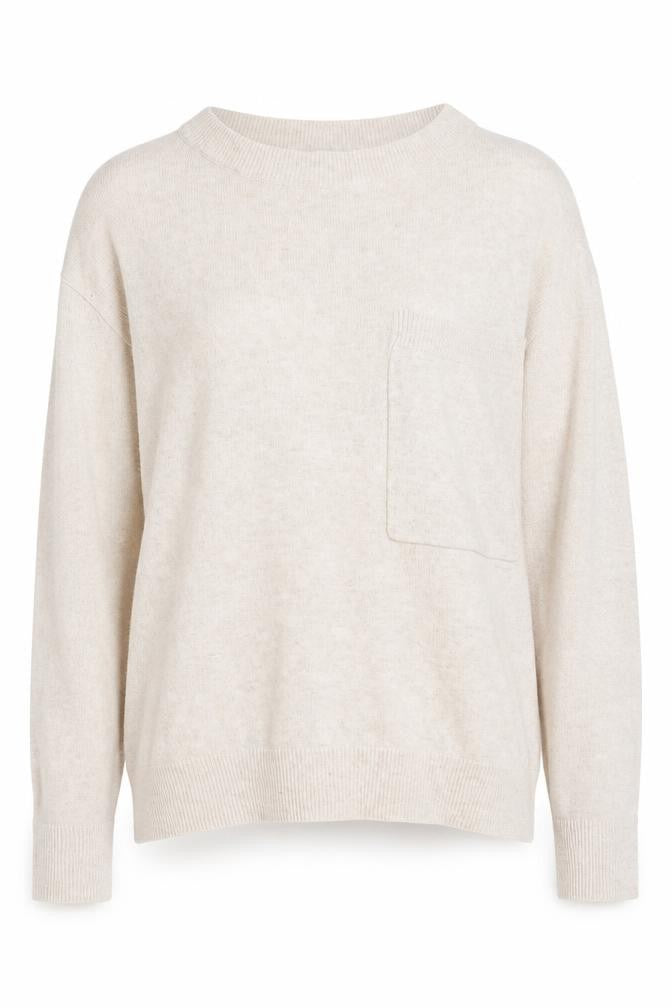 Front view of Next women’s beige jumper, size UK 10