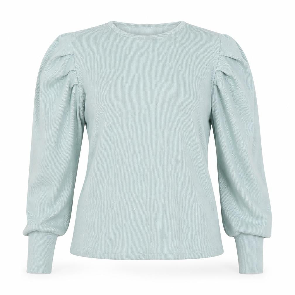 Front view of Matalan women’s blue jumper, size UK 14